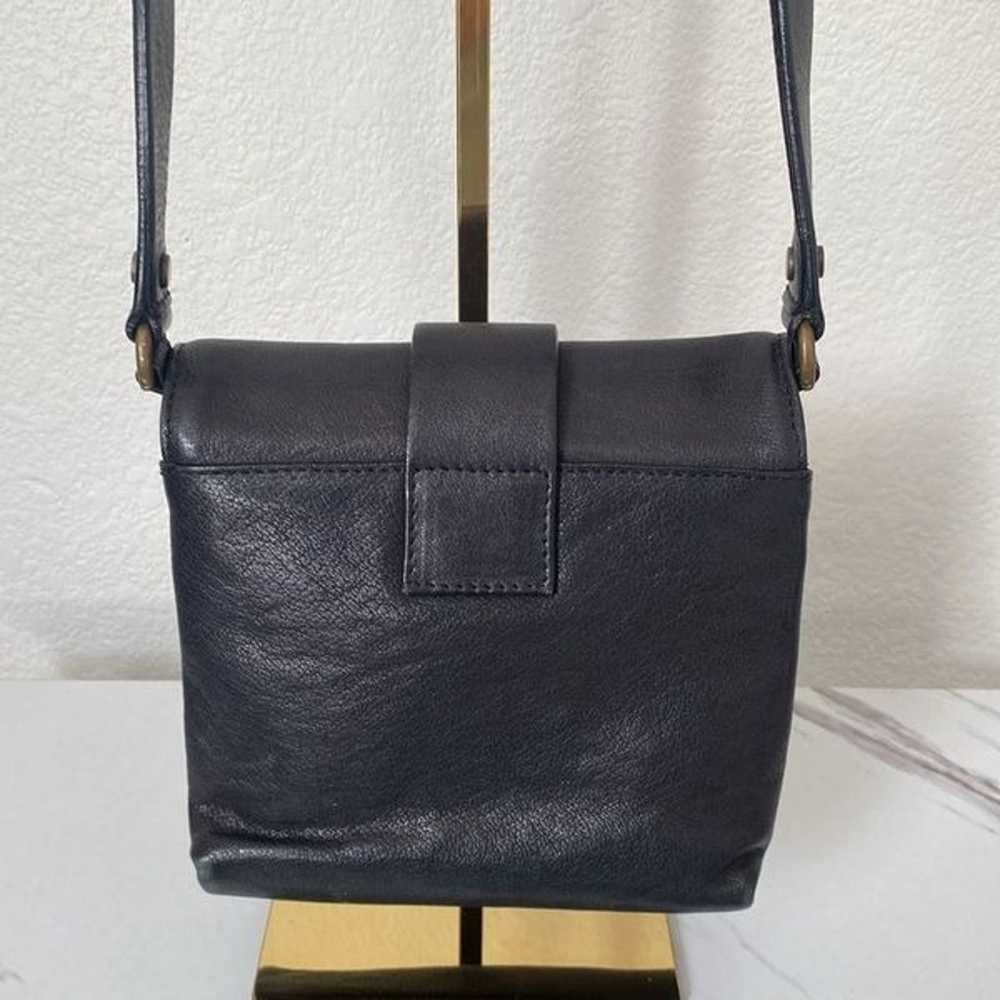 Vintage Lanvin Black Leather Mini Square Shoulder… - image 6