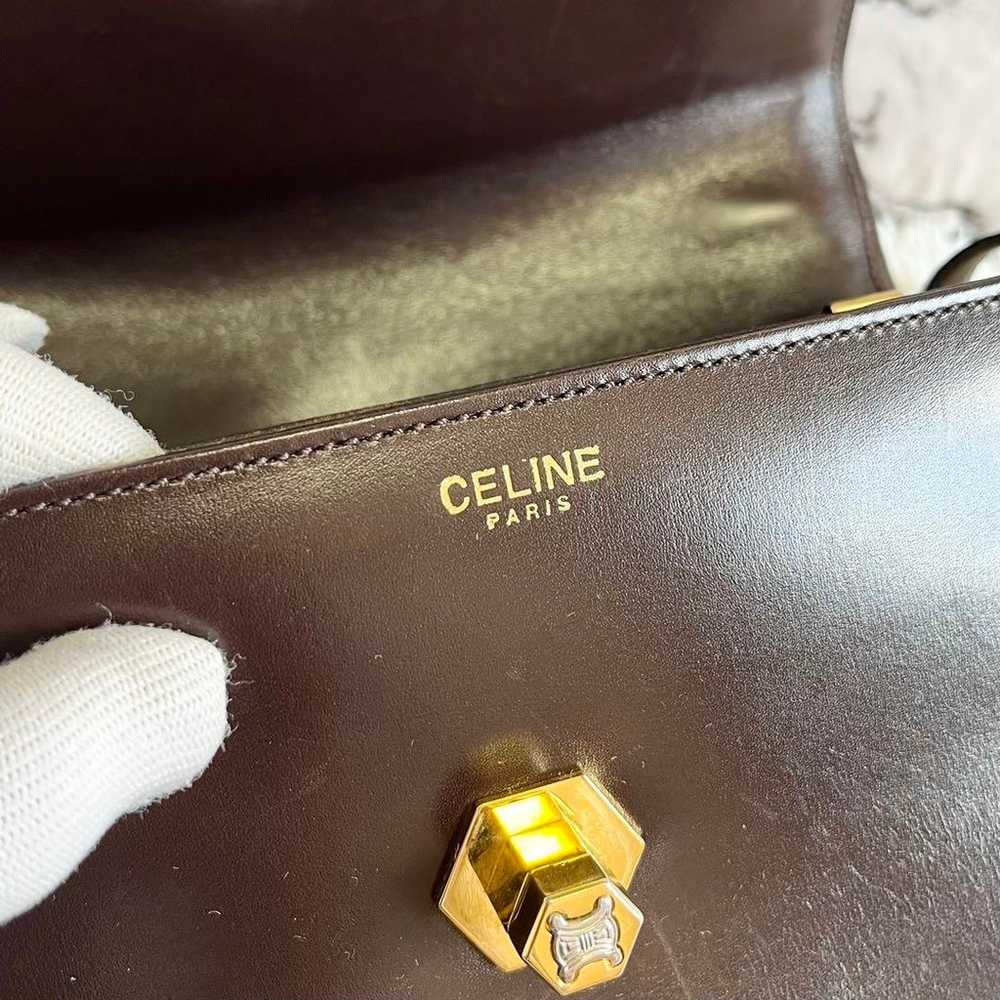 Celine Triomphe Shoulder Bag with Turn-lock Hardw… - image 8