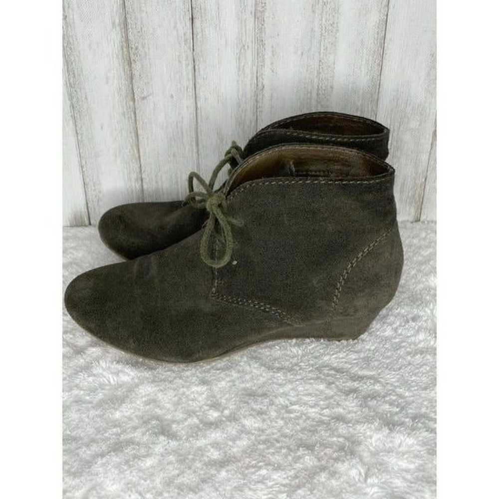 CROWN VINTAGE Green Suede Booties Sz 5.5 - image 6