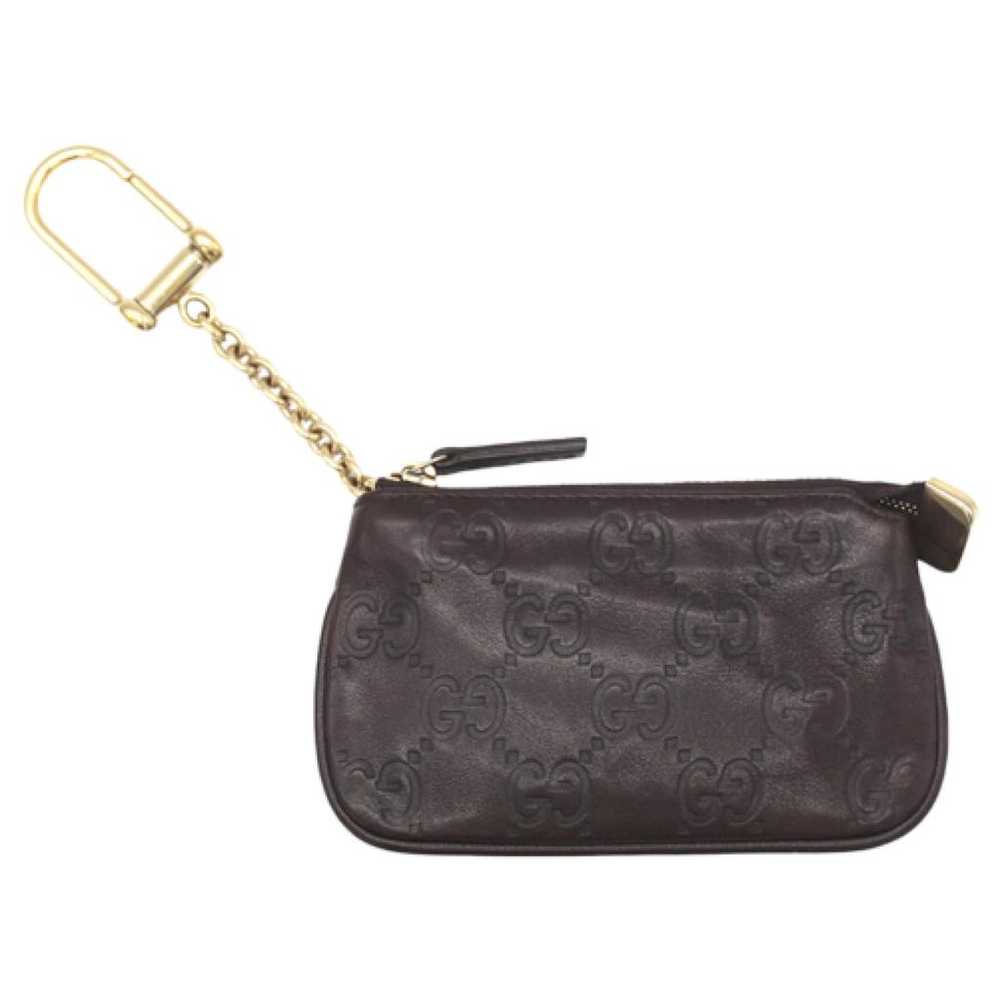 Gucci Leather key ring - image 1