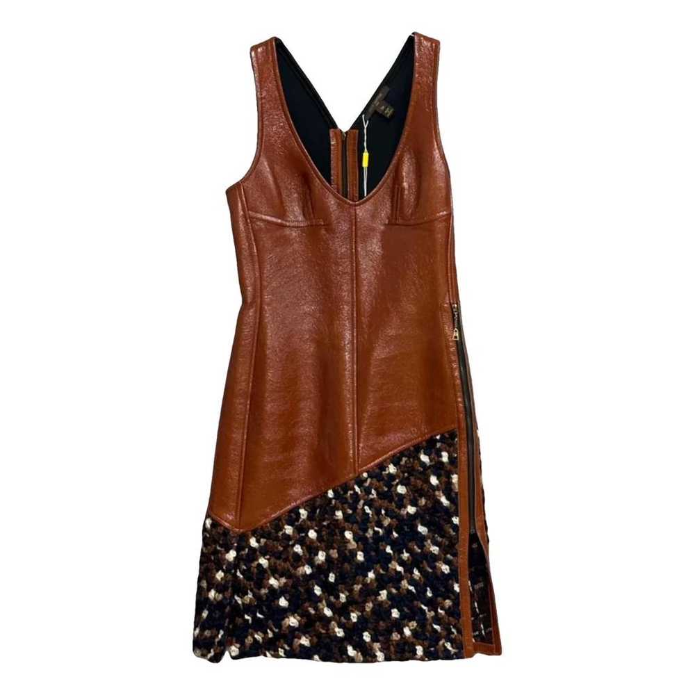 Louis Vuitton Leather mid-length dress - image 1