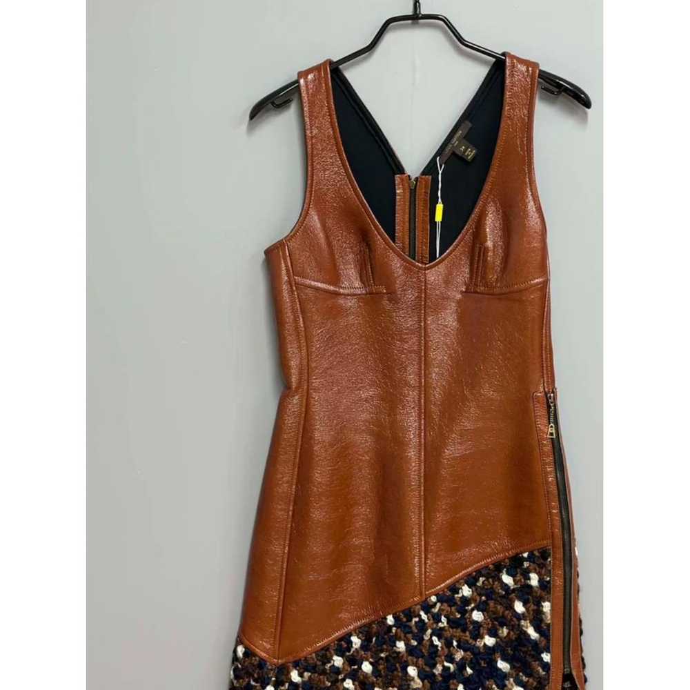 Louis Vuitton Leather mid-length dress - image 2