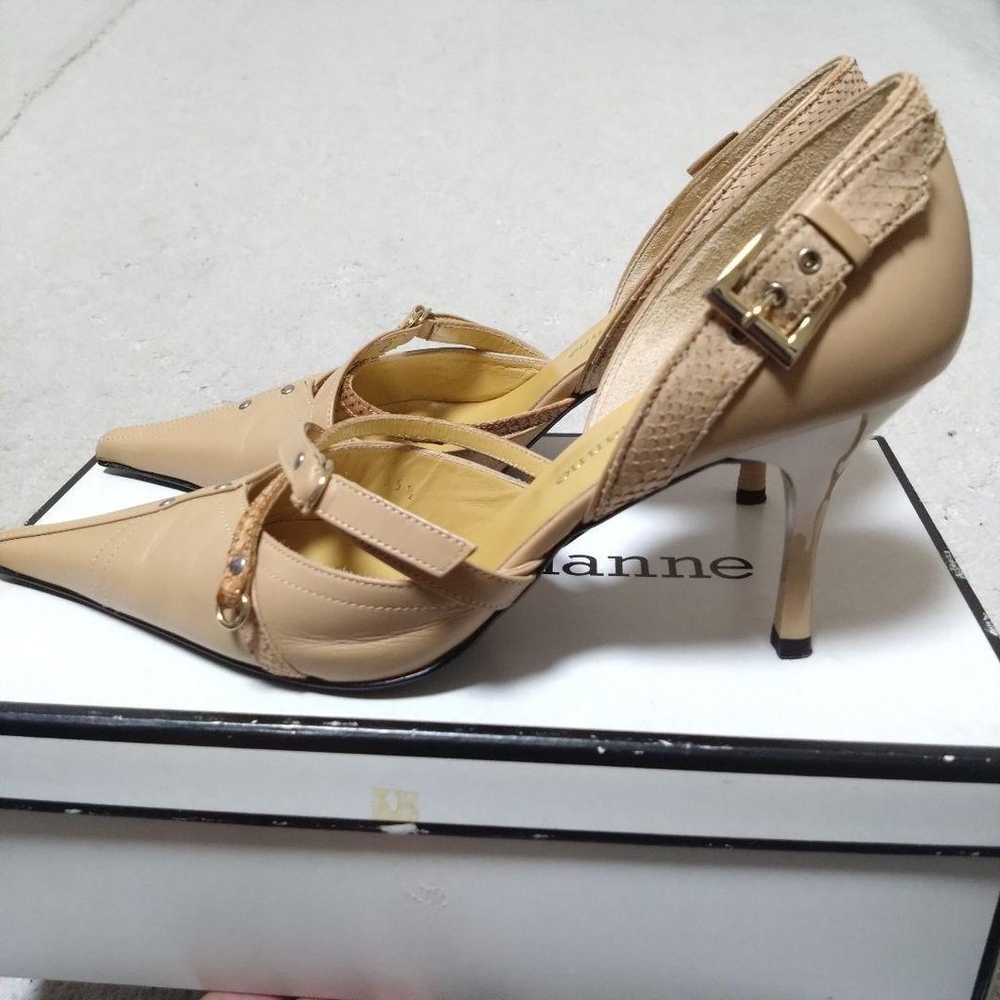 Brand new pinky&dianne pumps high heels beige poi… - image 3