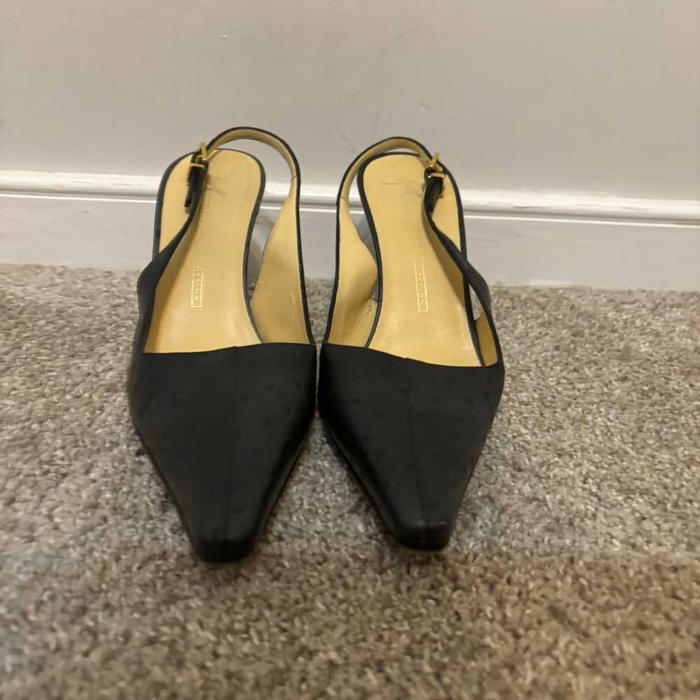 Vintage Giuseppe Zanotti Pointy Toe Slingback Bla… - image 2