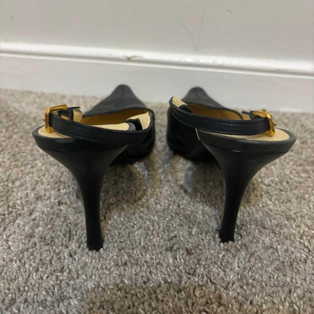 Vintage Giuseppe Zanotti Pointy Toe Slingback Bla… - image 5