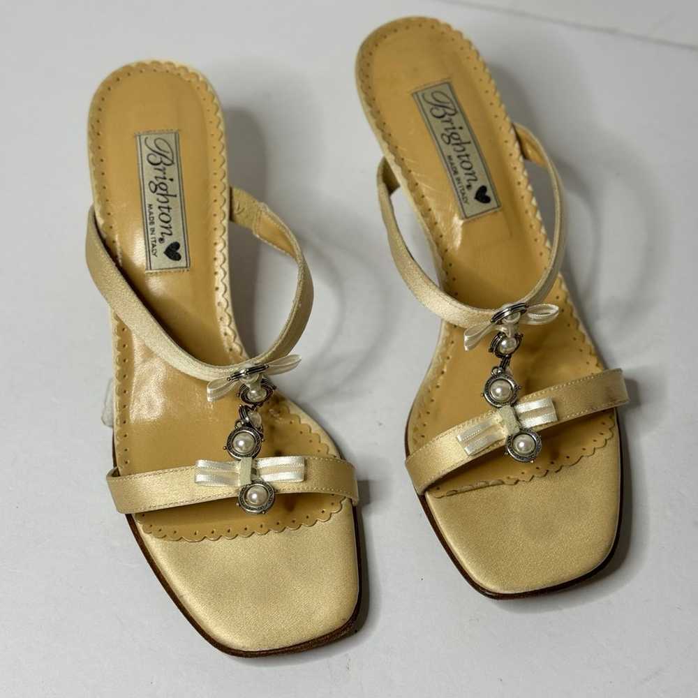 Brighton Womens Slide Sandals Heels US 8 - image 2