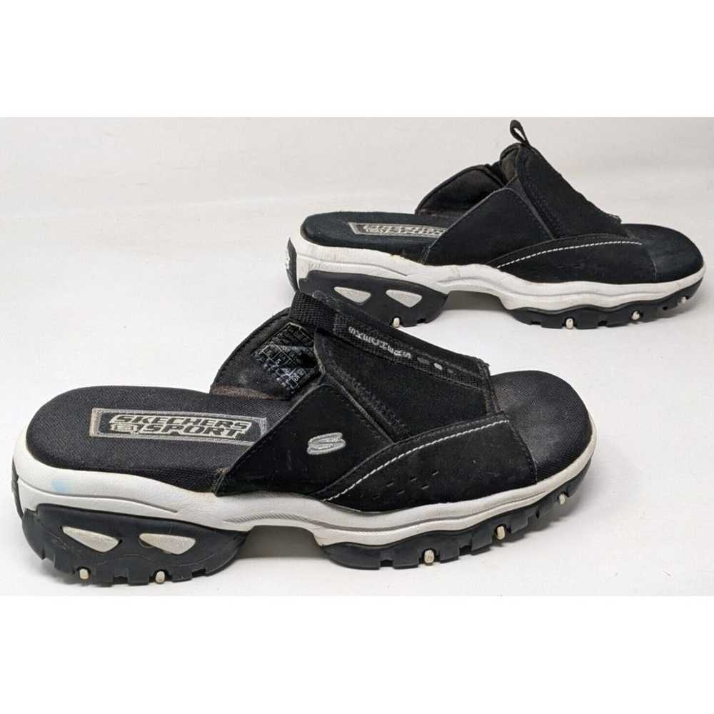 Vintage Y2K Skechers Platform Sandals Chunky Blac… - image 1