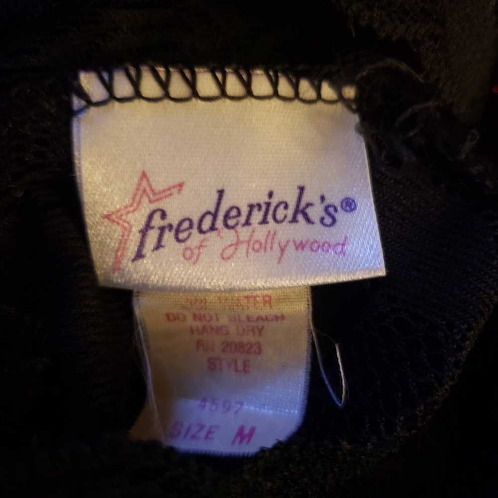 Vintage 90s Fredericks of Hollywood Black Lace Hi… - image 4