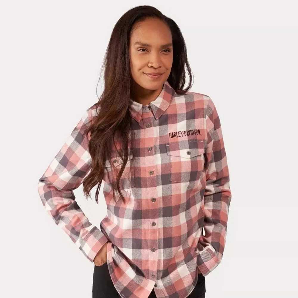 Harley-Davidson® Women's Shirt Flannel Winged Pla… - image 4