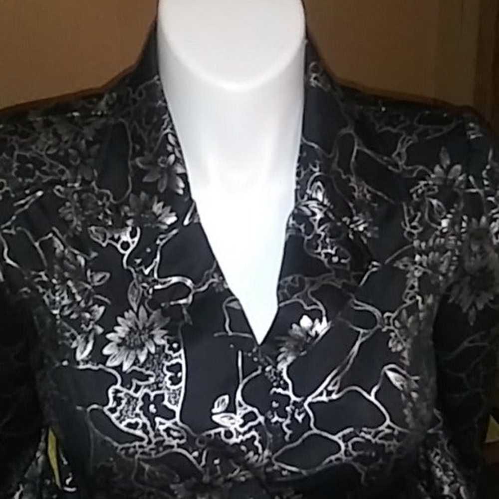 Vtg Unique Spectrum Floral Jacket/Top M - image 10