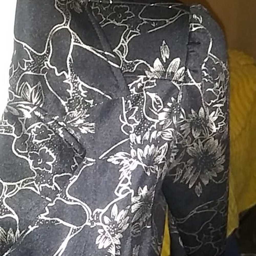 Vtg Unique Spectrum Floral Jacket/Top M - image 11