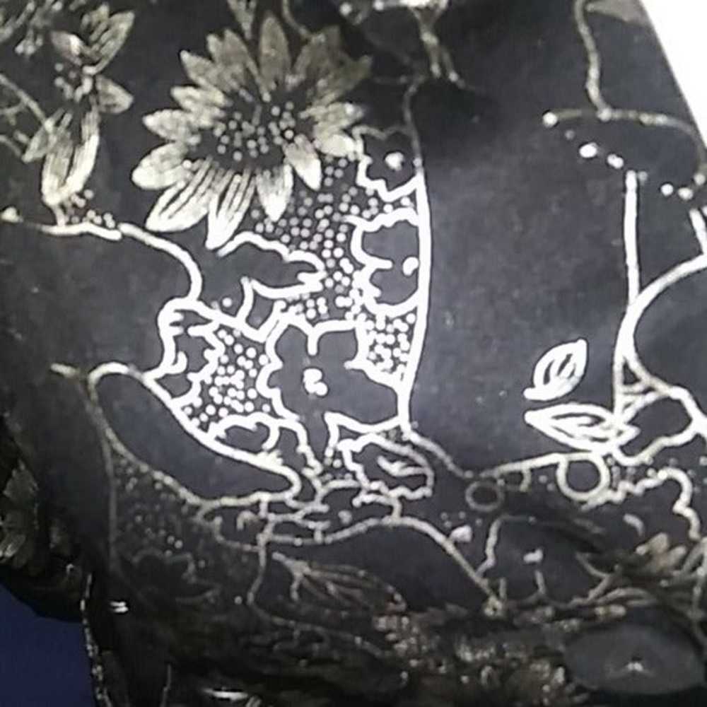 Vtg Unique Spectrum Floral Jacket/Top M - image 12