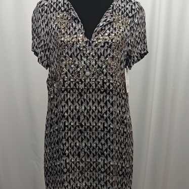 Vintage lucky brand beaded tee shirt dress - image 1