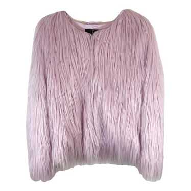 Unreal Fur Purple and White Striped Faux Fur hotsell Dream Jacket