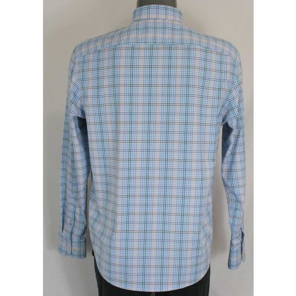 UNTUCKit UNTUCKit Nylon Blend Blue Plaid Scansano… - image 5