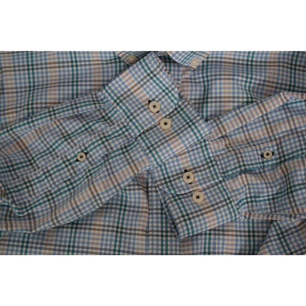 UNTUCKit UNTUCKit Nylon Blend Blue Plaid Scansano… - image 6