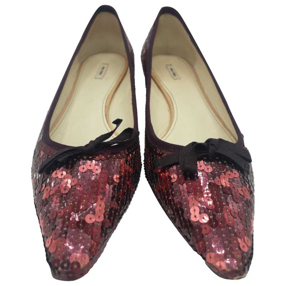 Miu Miu Glitter ballet flats - image 1