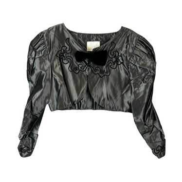 Watter Watter Cropped Bow Bolero Overshirt - image 1