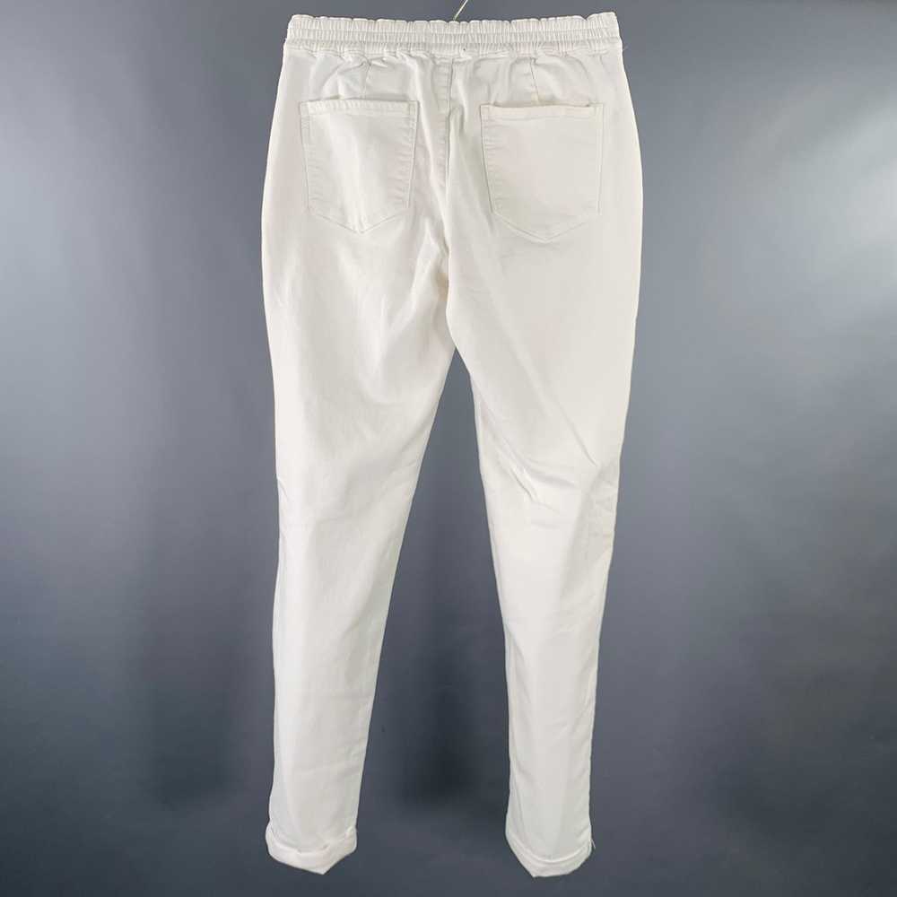 Paige White Cotton Blend Sweatpants Casual Pants - image 3