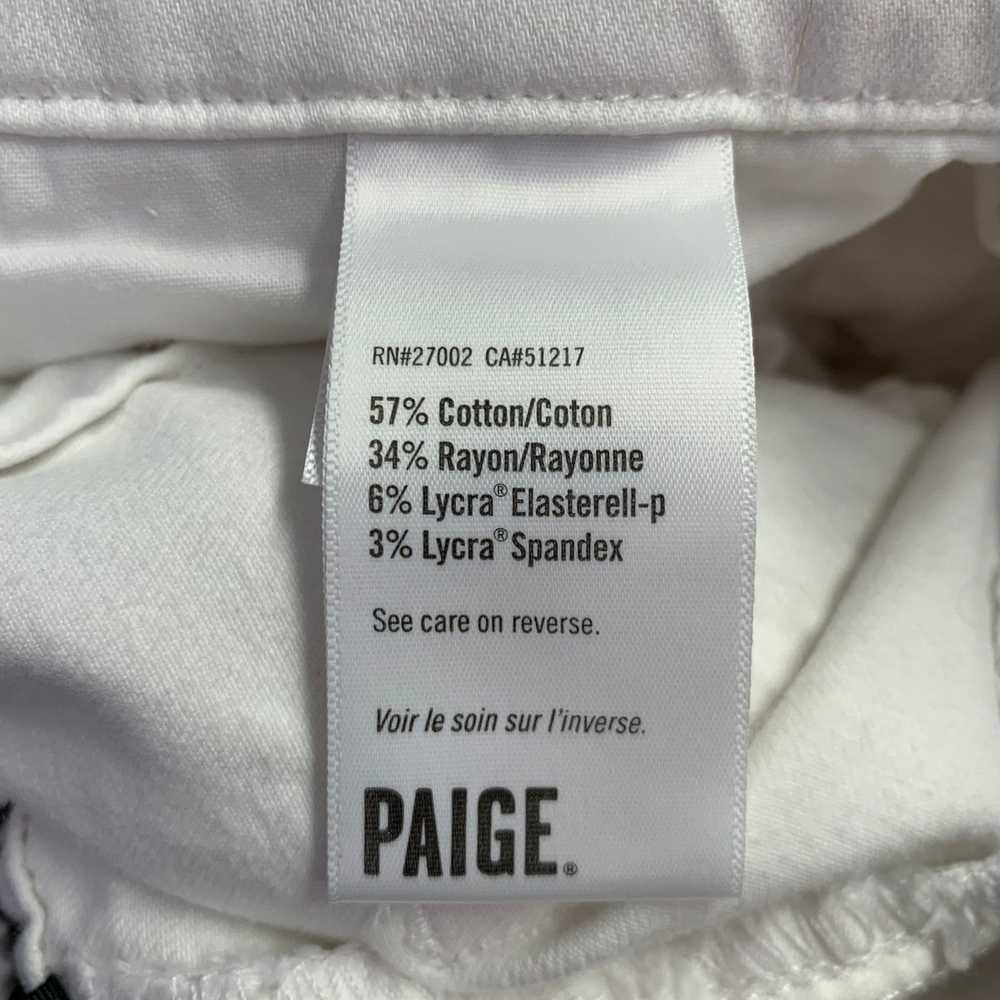 Paige White Cotton Blend Sweatpants Casual Pants - image 7