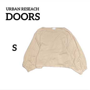 urban research doors Balloon Sleeve Beige Ribbed S - image 1