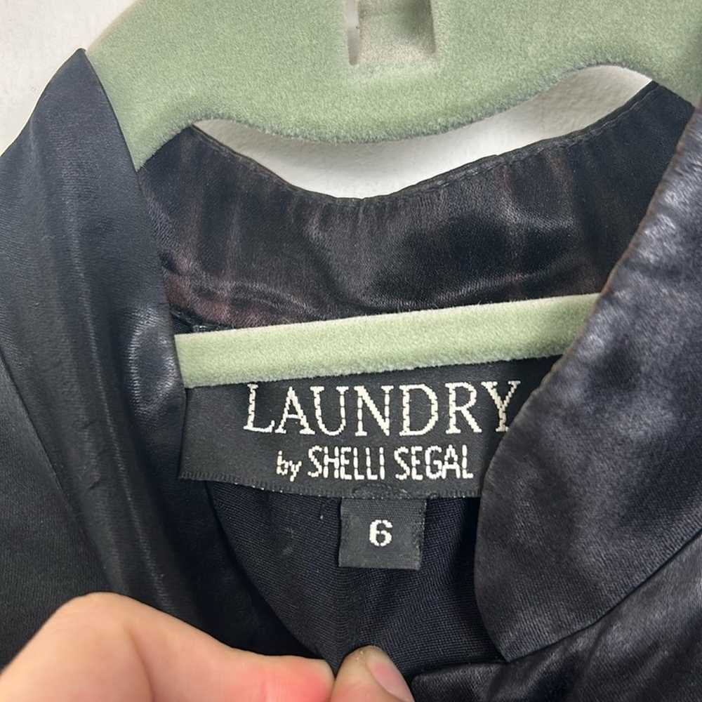 Vintage Laundry by Shelli Segal Black Button Blou… - image 3