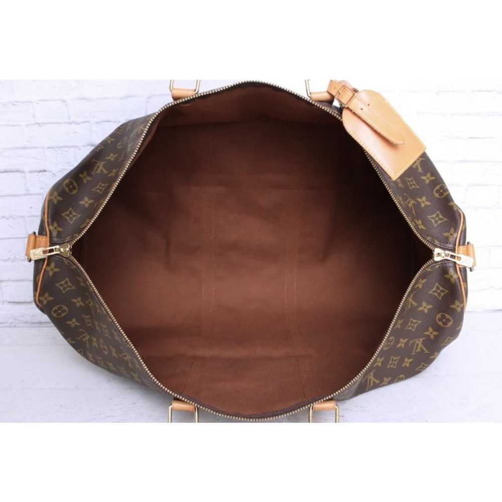 Louis Vuitton Keepall leather travel bag - image 3