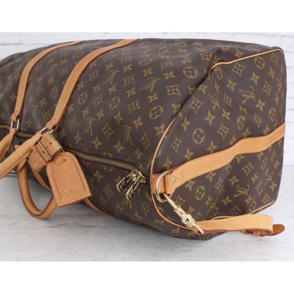 Louis Vuitton Keepall leather travel bag - image 6