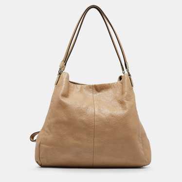 COACH Beige Leather Phoebe Madison Shoulder Bag - image 1