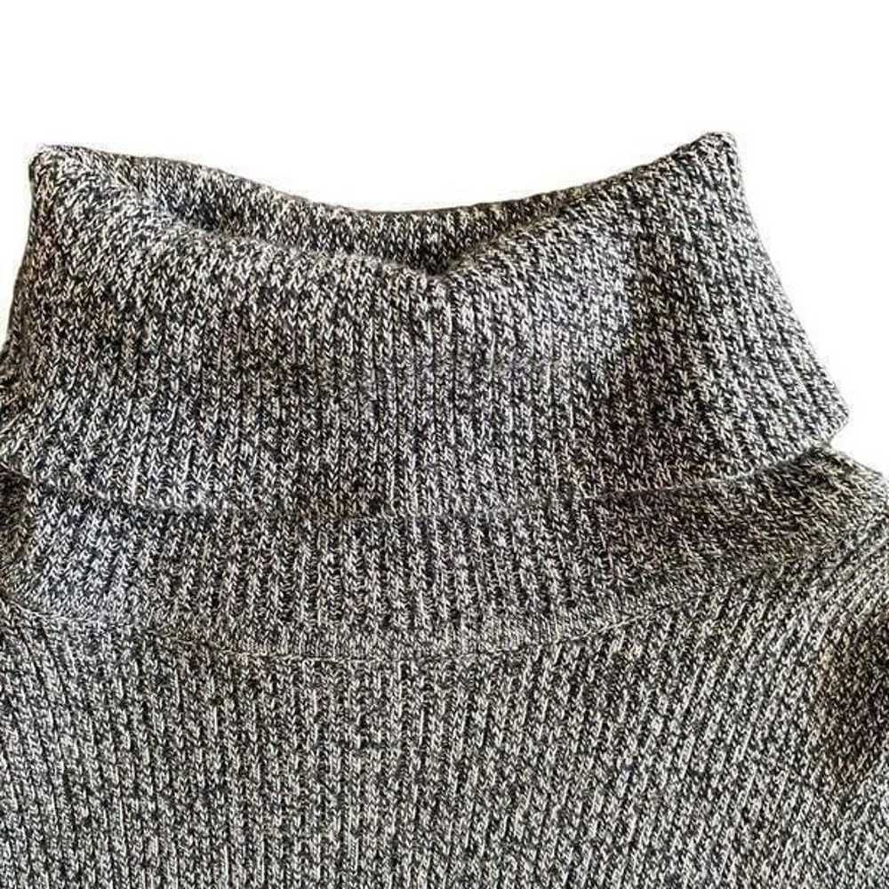 Vintage Talbots Ribbed Turtleneck Knit Heathered … - image 6