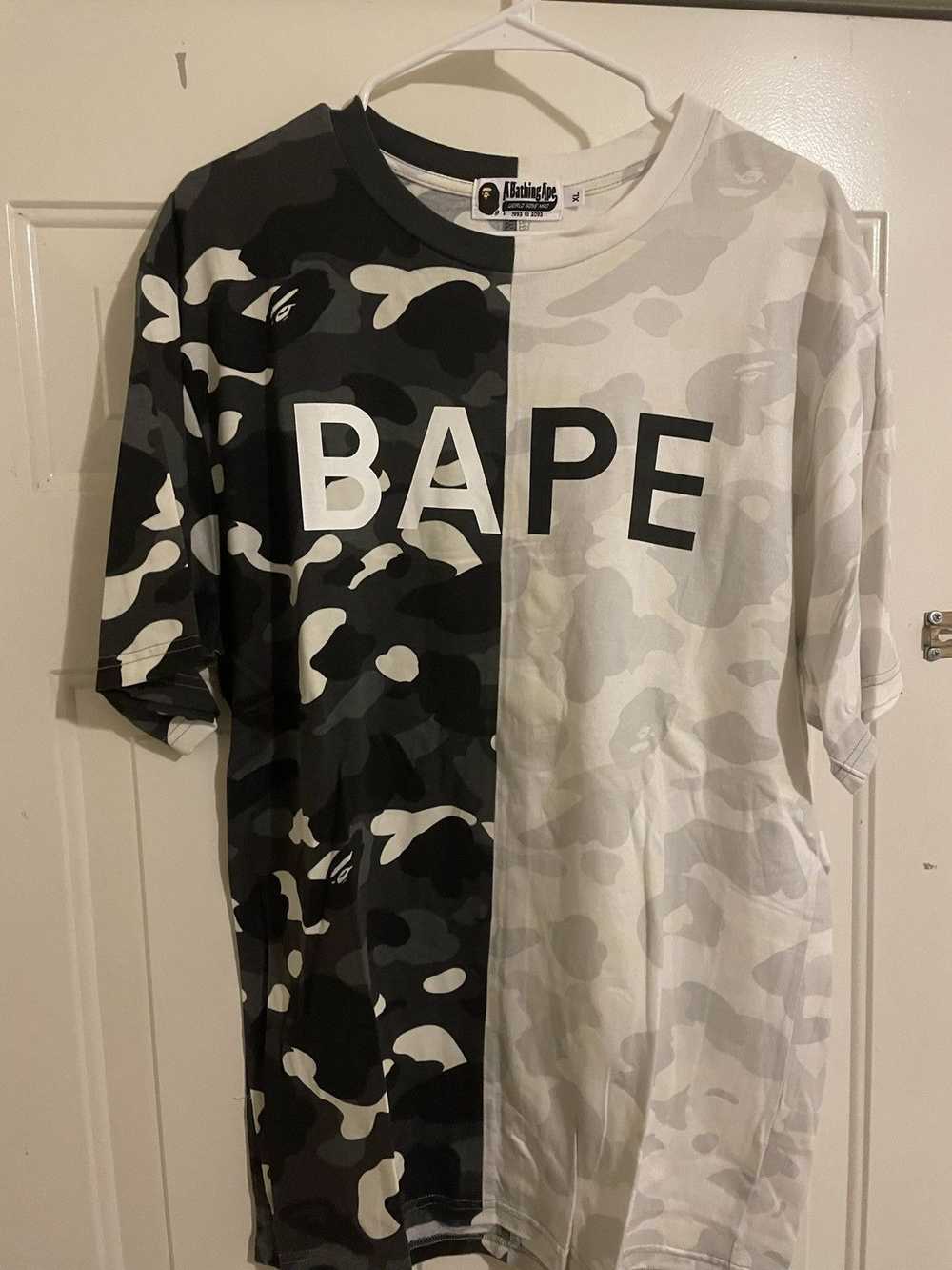 Bape BAPE GLOW Split Camo Tee T-Shirt - image 1