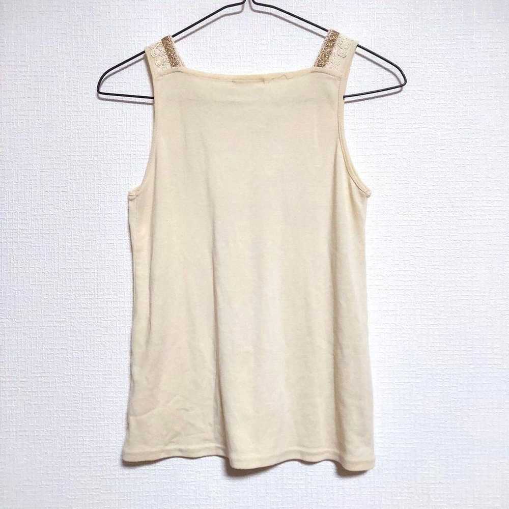 axes femme Tank Top Sleeveless Cream Color M Size… - image 8