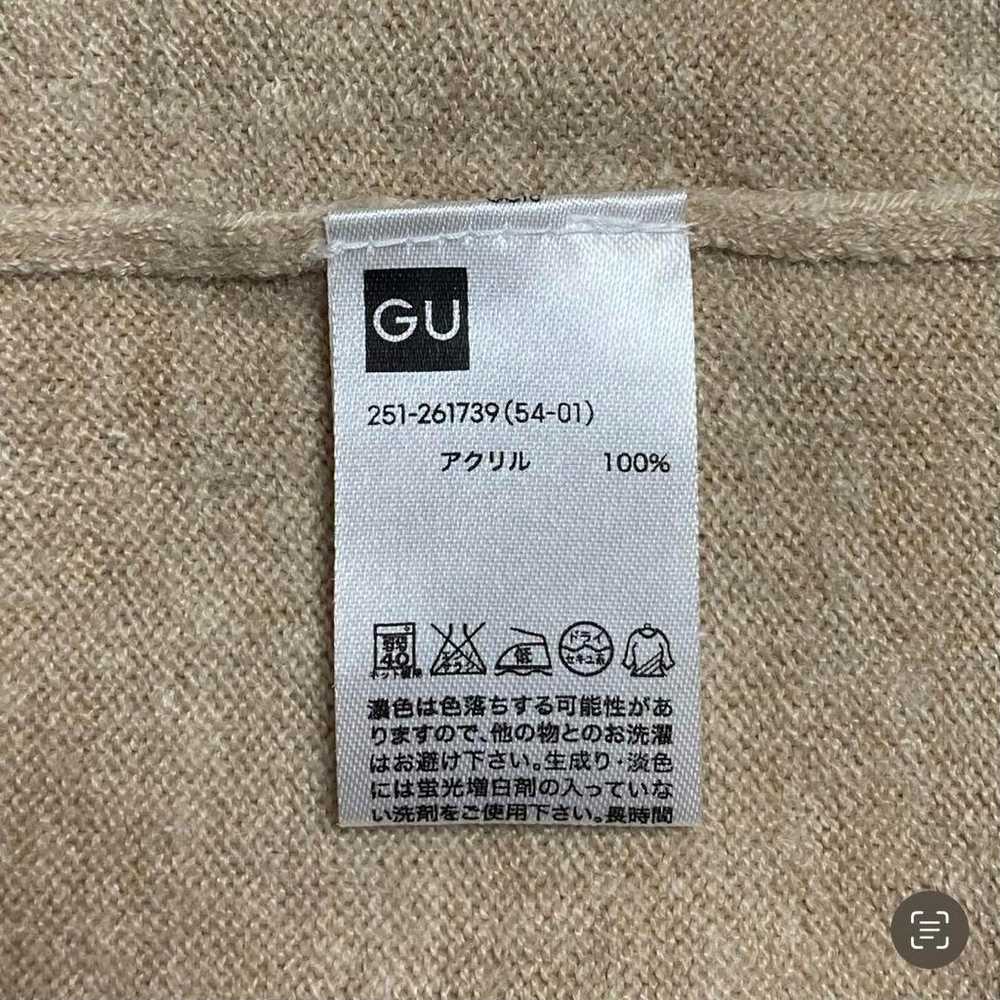 st640 GU/Thin Cut and Sewn Top/Beige/Plain/Simple - image 7