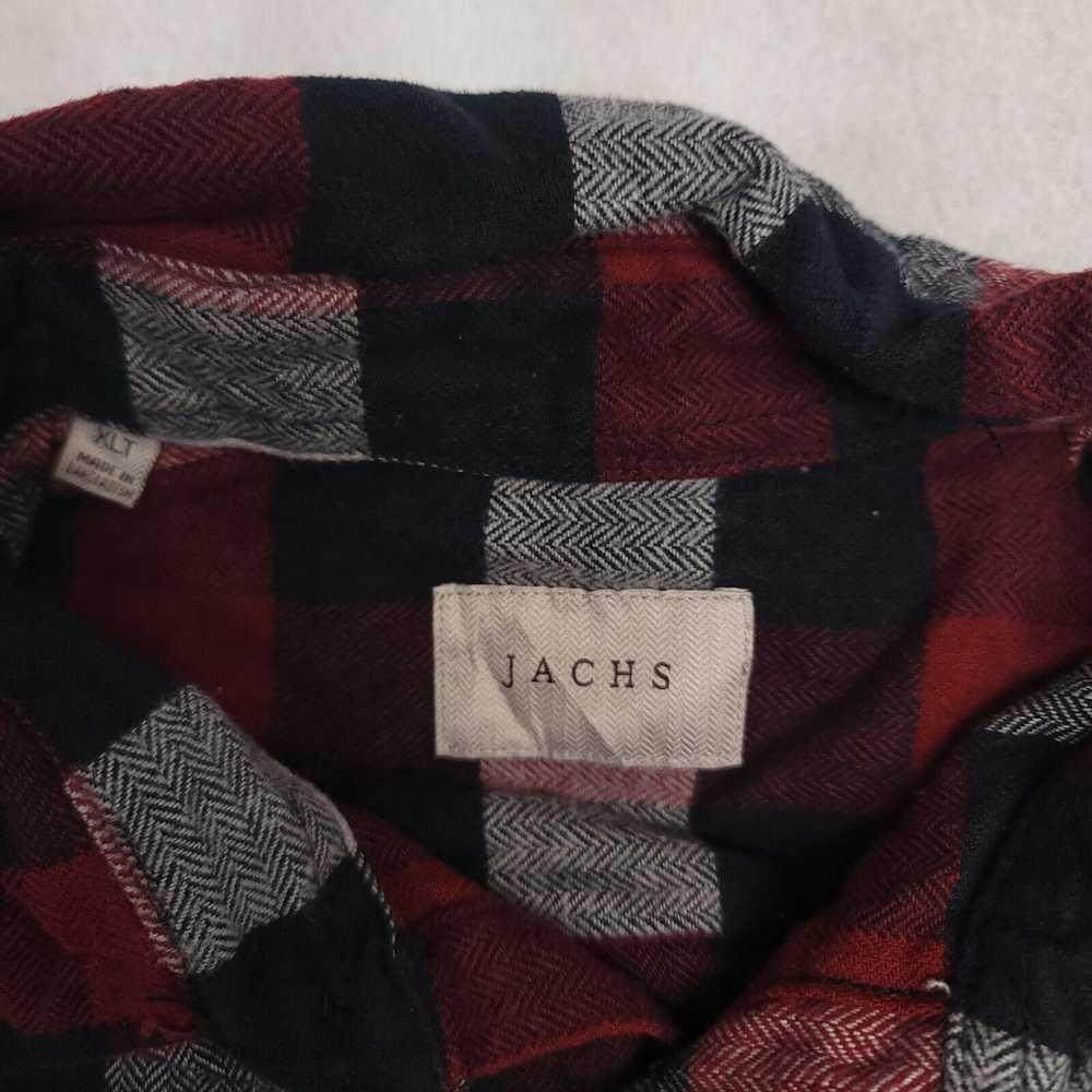 Jachs New York Jachs Gingham Flannel Shirt Mens S… - image 3