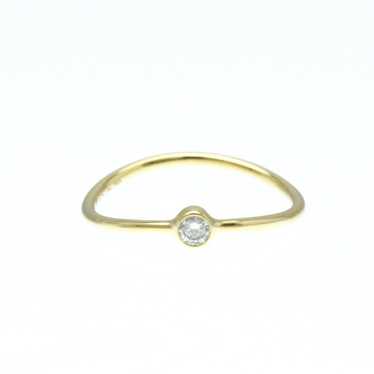 Tiffany & Co. Tiffany Wave Ring Single Row Yellow… - image 1