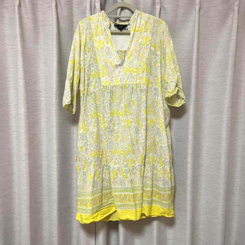 Vintage tunic one piece paisley resort ethnic - image 1