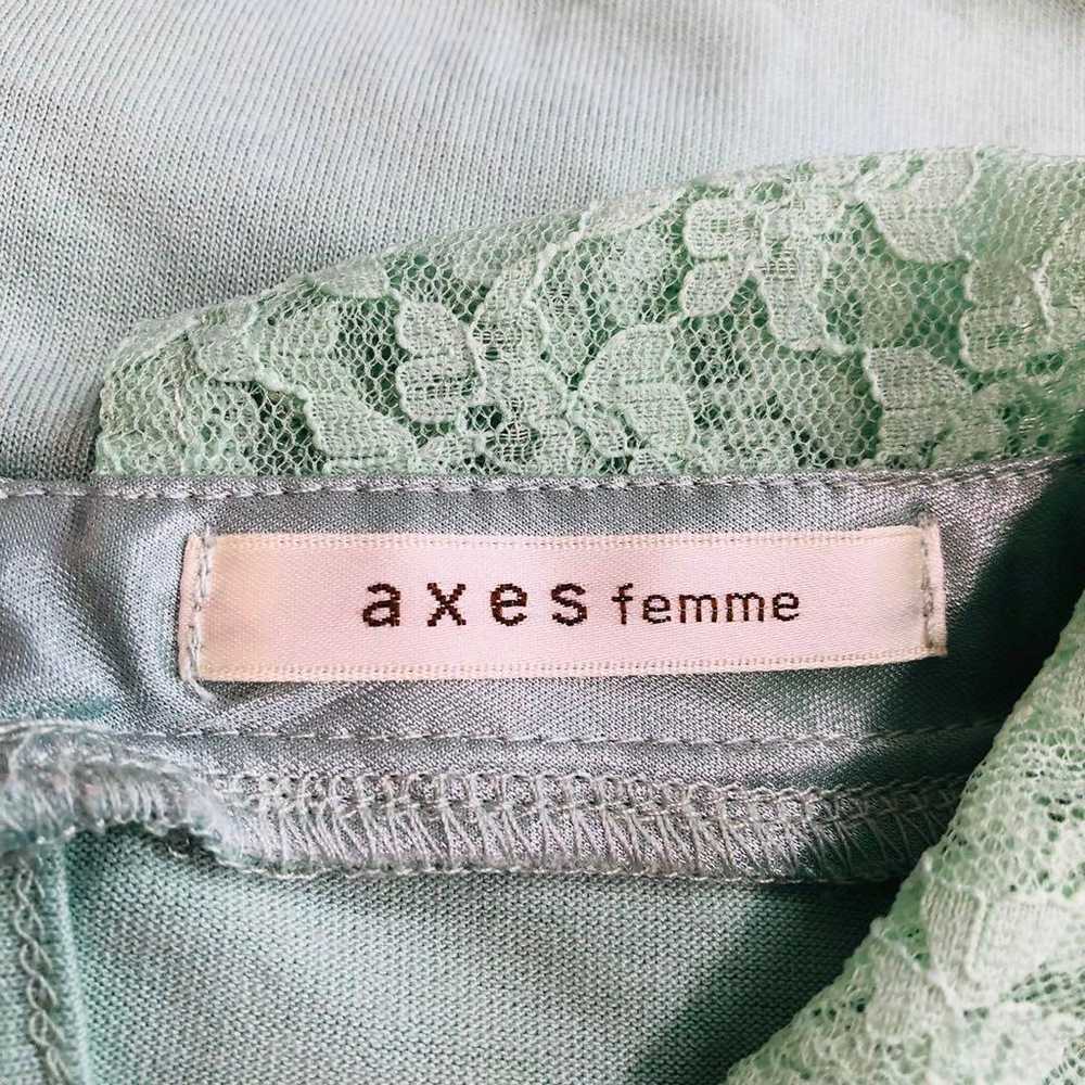 Axies Femme, short-sleeved cut-off shirt, mint gr… - image 10