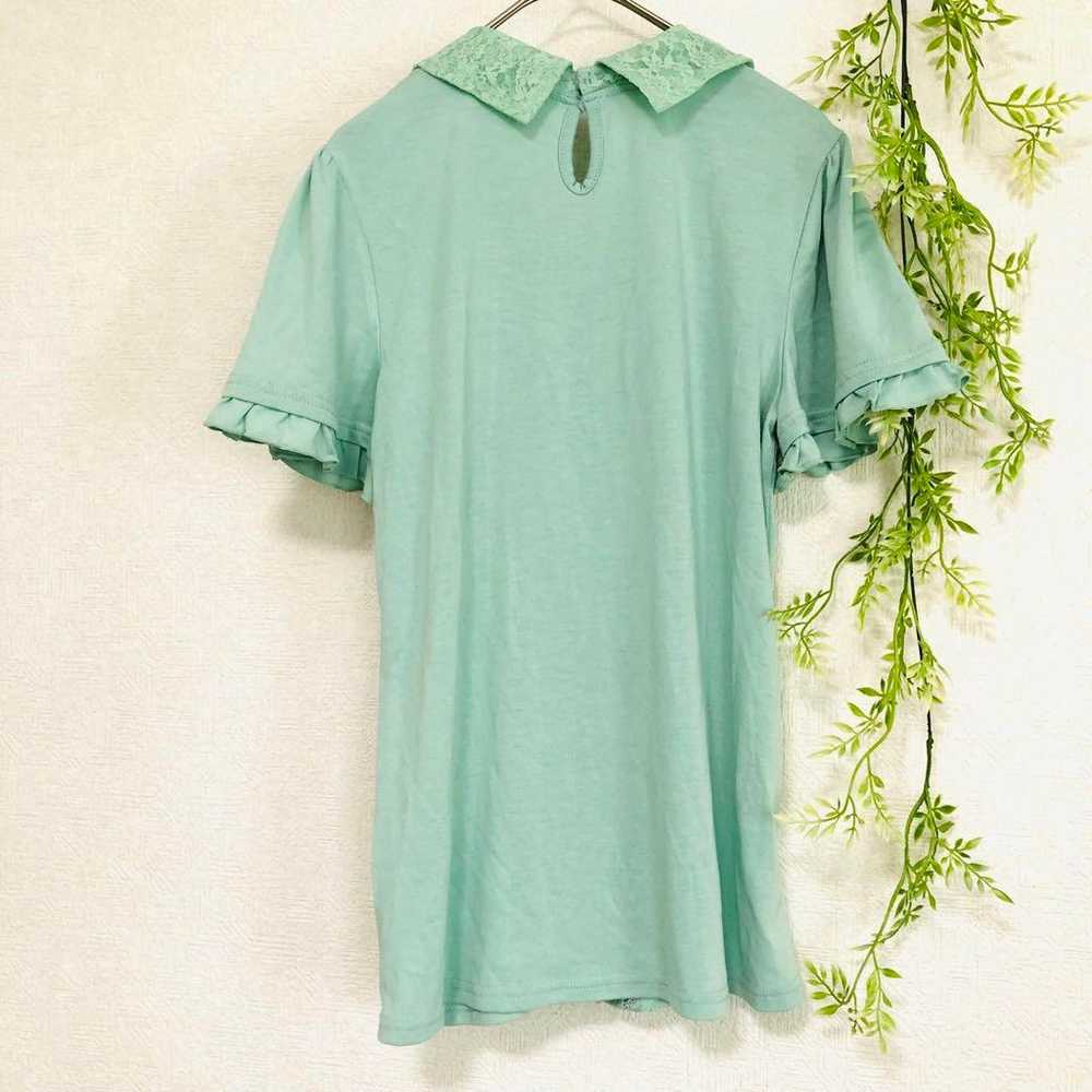 Axies Femme, short-sleeved cut-off shirt, mint gr… - image 7