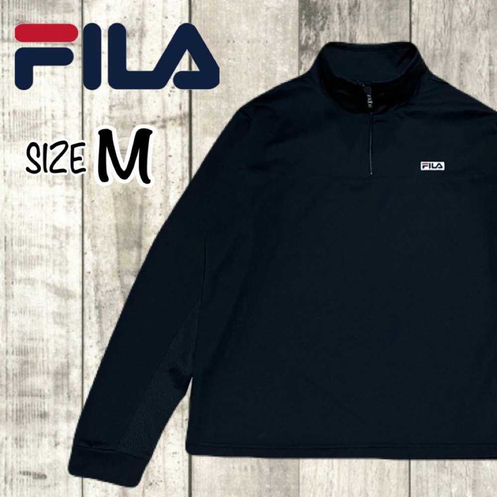 FILA women's golf wear long-sleeved polo shirt bl… - image 1