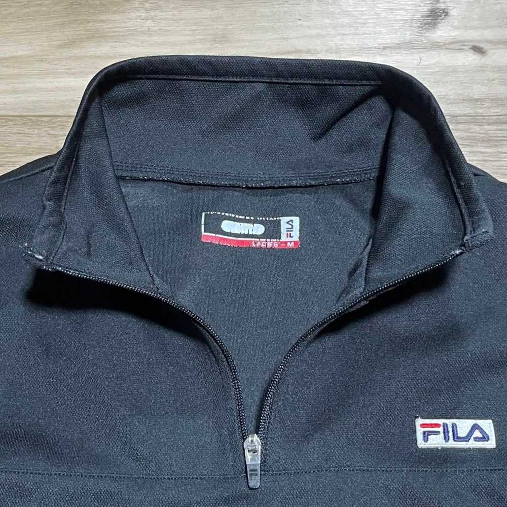 FILA women's golf wear long-sleeved polo shirt bl… - image 8