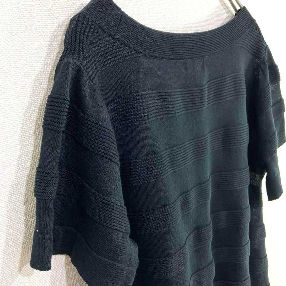 LOPE PICNIC ▶ Sheer Knit Top (M) Border Summer Kn… - image 7