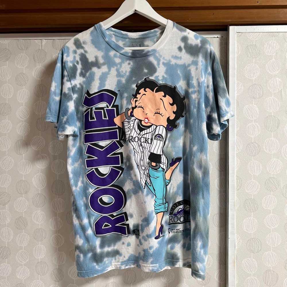 !!BETTY BOOP Colorado Rockies T-shirt - image 7