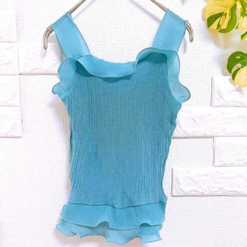 Grail Blouse Tank Top Excellent Condition M Frill… - image 2