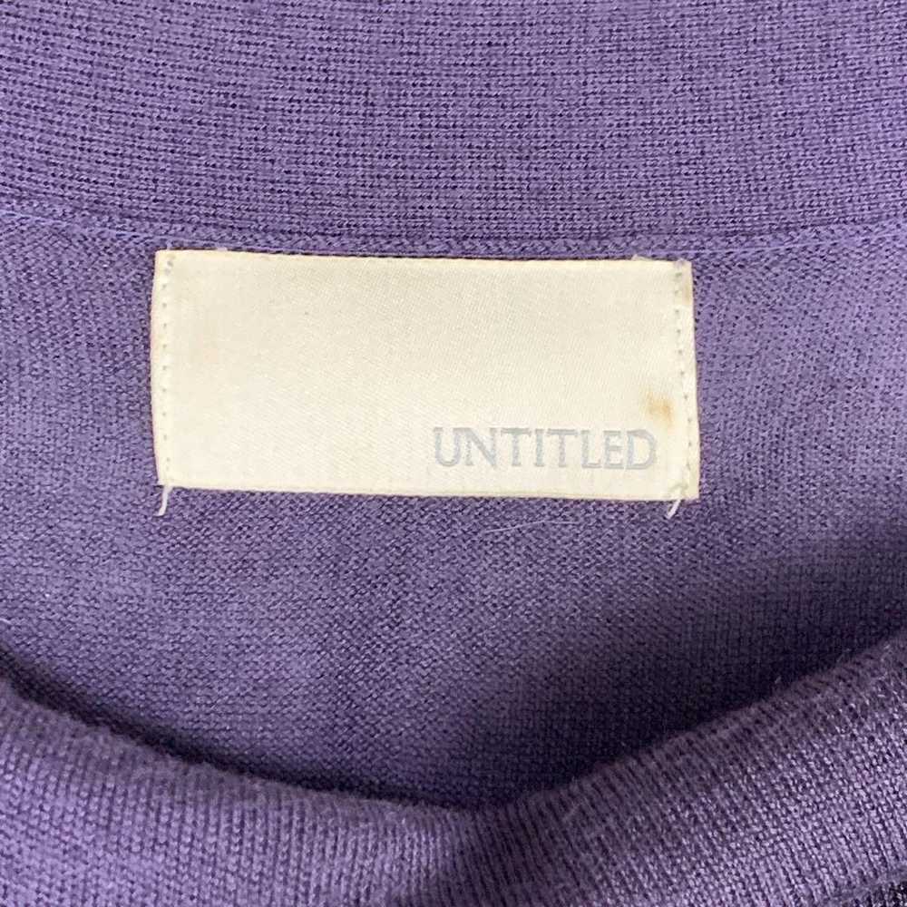 UNTITLED Design Cut-Sleeve Purple M - image 3