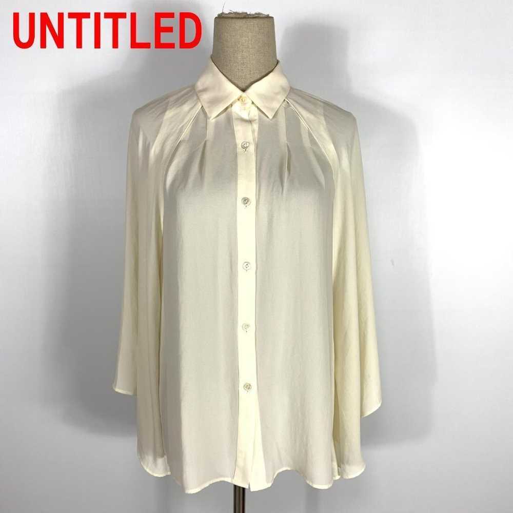 A3680 Untitled Sleeveless Blouse White Ivory 2 - image 1