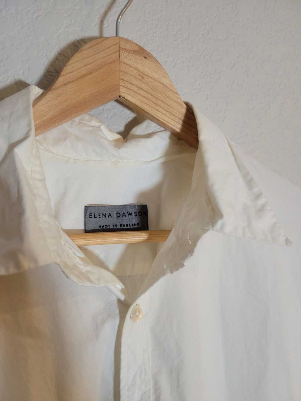 Elena Dawson Elena Dawson Raw Hem Button Down - image 2