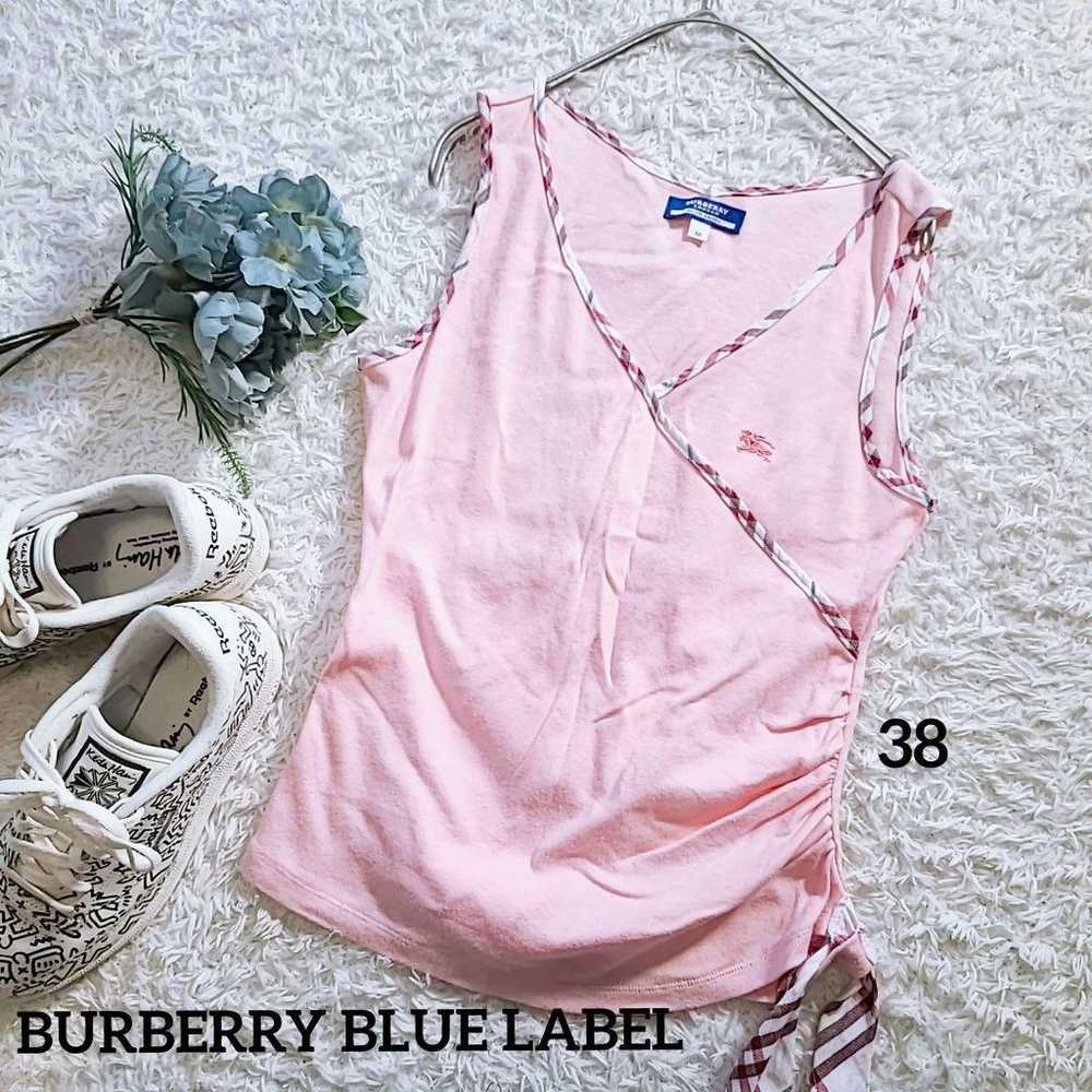 Burberry Blue Label tank top pink Novacheck ribbo… - image 2