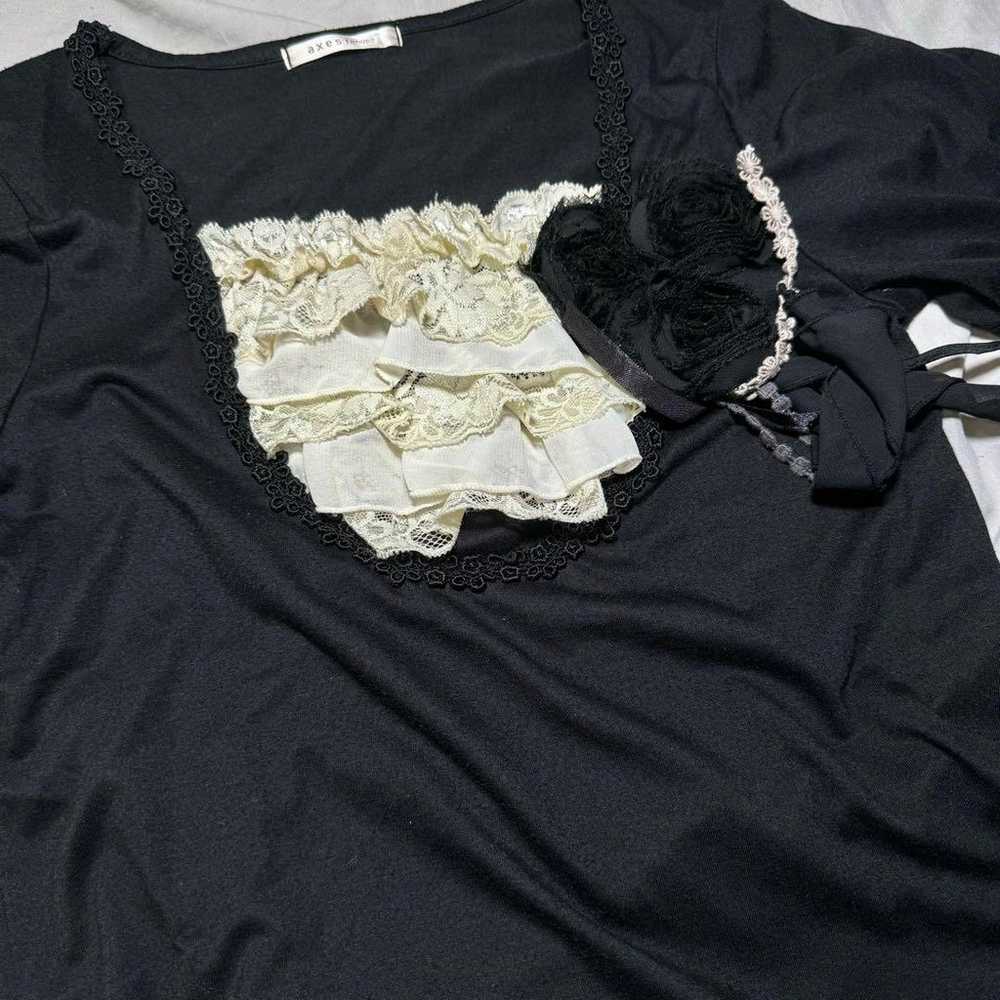 axes femme Fairy Grandeur Frill Lace Short Sleeve - image 2