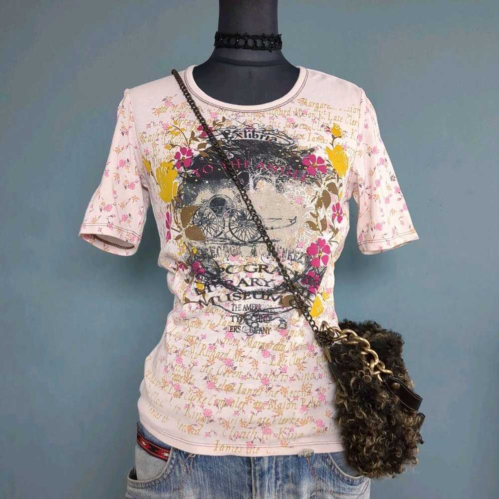 90s vintage y2k Fairycore, Grunge, Roses, Sparkle… - image 2