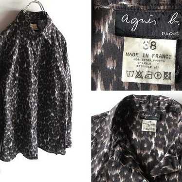 Rare vintage Agnes B. animal print shirt from Fra… - image 1